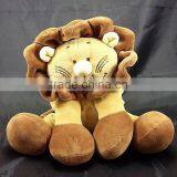 NOUKIE'S Brown Tan Lion Velour Floppy Plush Stuffed Animal Baby Toy