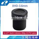 High Quality hd 6mm M12 F1.9 1/3" 3MP Sport Camera Lens thumbnail-5