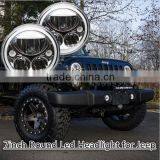 DOT And E-Mark Vortex 7 Inch LED Headlight White 6000K For 97-16 Jeep Wrangler JK LJ CJ Offroad thumbnail-1