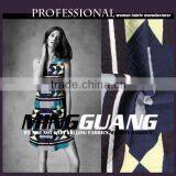 Hot Sale Polyester Rayon Digital Printing Split Joint Fashion Dress Fabric