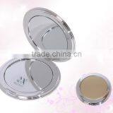 Silver Compact Mirror 8.5cm