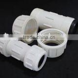 White / Grey Plastic PVC Compression Coupling for Irrigation