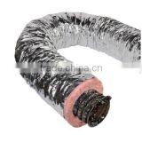 Heat resistant flexible pre insulated aluminum duct
