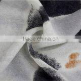 Simple Pattern Printed Wool Scarf With Tassel thumbnail-5