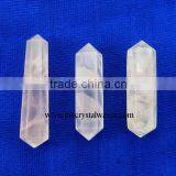 Rose Quartz Wholesale Double Terminated Pencil Point Khambhat Gujarat India thumbnail-1