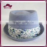 Round Top Pork Pie Short Brim Upturn Fedora Hats thumbnail-2