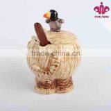 Ceramic Elephant Honey Jars With Spoon thumbnail-2