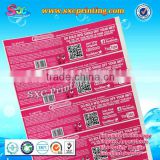 Excellent quality private label, printing label and transparent label