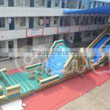 Giant Interactive Military Boot Camp Inflatable Obstacle Course for Sale, Adult Inflatable Obstacle Course