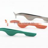 Pink/ GreenFashionable Stainless Steel Volume Eyelash Lash Tweezers thumbnail-4