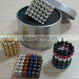 5mm Magic Puzzle Magnetic Ball 216pcs Neodymium Sphere Magnets With Tin Box thumbnail-1