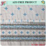 Partysu Blue Snow Rayon Embroidery Fabric With Handwork for Women