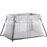 Light Silver New Home Play Yard Crib net mesh Sheet Bedding Travel Crib