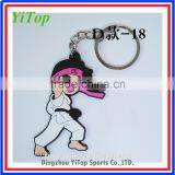Martial Arts Rubber Taekwondo Keychain thumbnail-4