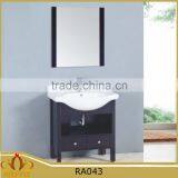 Modern Classic Mirrored Ceramic Basin MDF Free Standing Bathroom Cabinet RA043 thumbnail-1
