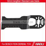 32mm(1-1/4") Lengthen E-cut Standard Quick Change Oscillating Tool Saw Blade for Cutting Wood , Drywall and Plastics thumbnail-1