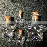Star Shape Glass Vials Mini Message in Small Glass Bottles With Cork thumbnail-3
