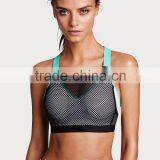 High Quality Women Sports Wear Wholesale Beautiful Bra Sexy Bra Design Women Mesh Sports Bra thumbnail-2