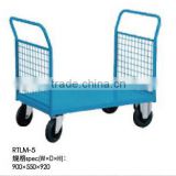 handcart with wheels and mesh and handle for workshop and garden