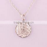 Wholesale In Stock High Quality Crystal Sport Volleyball Fitness Necklace