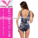 Sexy Women One Piece Swimwear Black Swimwear Bikini thumbnail-5