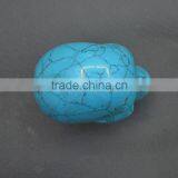 Blue Man-made Turquoise Human Skull Good for Home Decoration thumbnail-2