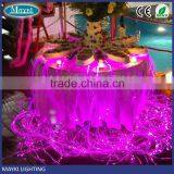 Easy Installation Fiber Optic Table Decorations With Side Spot Multi Strand Cable and 16w RGB Led Illuminator