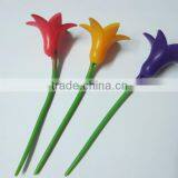 2016 Hot Selling Duo Tone Floral Wine Charm Silicone Drink Glass Marker thumbnail-2