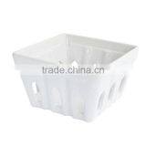 Square Berry Basket, White thumbnail-1