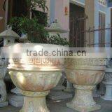Stone Planter With Carving thumbnail-1