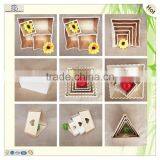 Cheap Triangle Laser Cutting Lacy Wooden Chocolate Pot Box thumbnail-6