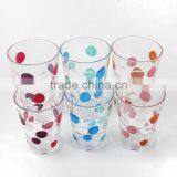 Plastic Tea Cup With Dot Design thumbnail-1