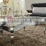 Marble Top Stainless Steel Leg Coffee Table Side Table B105 thumbnail-4
