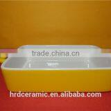 Microwave Safe Porcelain Dish Unique Bakeware With Handle thumbnail-4