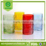 beautiful colorful water set glass cooler drinking set