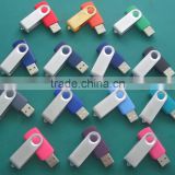 Rotary Metal USB flash driver/ metal clip swivel USB stick