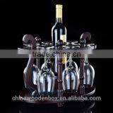 Natural Solid Antique Wooden Wine Racks/Root Carving Wooden Wine Holder/Wooden Wine Bottle Handmade Wooden Wine Rack thumbnail-3