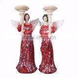 Custom 2017 Christmas Gift Red Skirt Fairy Candle Holder thumbnail-2
