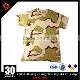2017 New Wholesale 100% Cotton Collarless Men Woodland Camouflage Custom Tshirt thumbnail-2