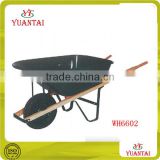 Garden metal tray wooden handle wheel barrow WH6602 manufacture