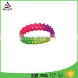 Supply Beautiful Polychrome Silicone Gift Bracelet thumbnail-3