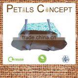 Hot Exclusive Floral Print Cotton Canvas Beach Bag With Twisted Rope Handle - Hanging Zip Pocket-made From Natural 12 Oz Canvas thumbnail-5