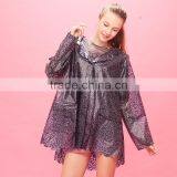 2015 Popular Tpu Women Raincoats With Lace Pattern thumbnail-3