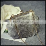Charming Ladies Handbag Pretty Single Shoulder Fur Bag