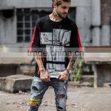 OEM Fashion Men Short Sleeve 200g 100% Cotton Round Neck Breathable Screen Print Custom Tshirt thumbnail-4