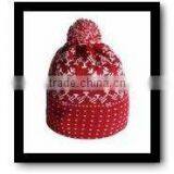 Lovely Funny Kids & Adult Knitted Christmas Hats With Ball thumbnail-1