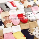 Wholesale cute thick warm winter baby socks new fashion design cheap ankle fuzzy baby socks