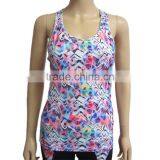 New Custom Fitness Yoga Tank Top Fancy Sublimation Fitness Clothing Women Wholesale Fitness Clothing thumbnail-1