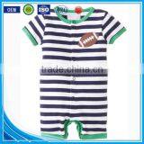 0-18months Applique Dinosaur Summer Wear Short Sleeve Newborn Organic Cotton Baby Boutique Clothing Wholesale thumbnail-3