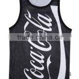 Custom Sublimation Polyester 3D Printing Promotion Sport Men Tank Top thumbnail-4